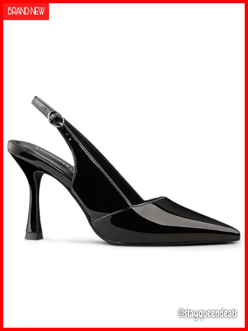 Slingback Pointed Toe Pumps 3.15in Stiletto Heel Dress Shoes for Wedding Party